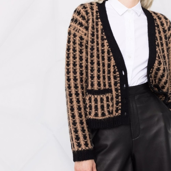 RED Valentino V-neck woven cardigan - Picture 3 of 12